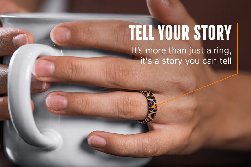 Burled Walnut Thin Ring