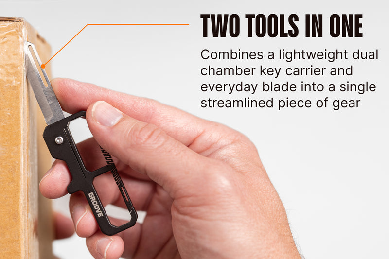 Groove® Carabiner Knife - Black